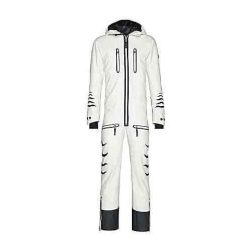 Bogner Ski Suit, One Piece, Onsie - White - Medium-Large for women, S-M for men